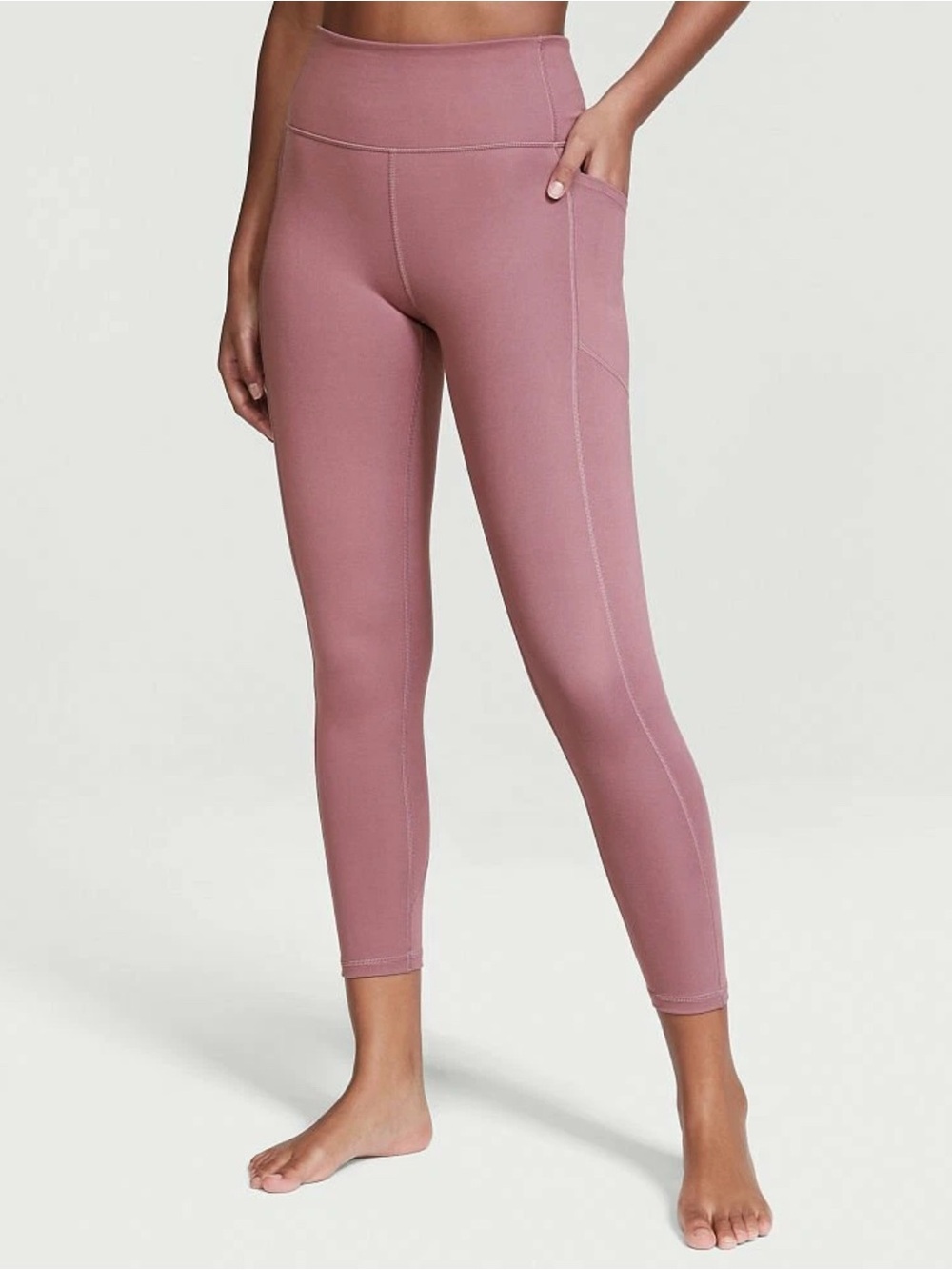 Victoria's Secret | Mauve Pink High-Rise Pocket Leggings | Size Medium